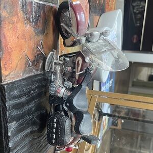 Harley-Davidson Model Motorcycle - Black and Red